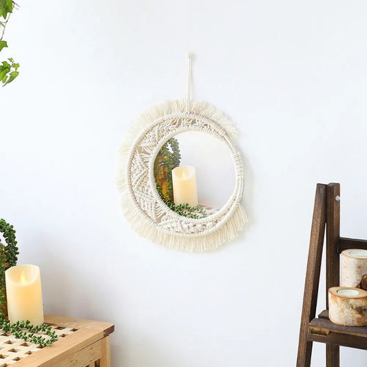 Luna- Macramé Mirror