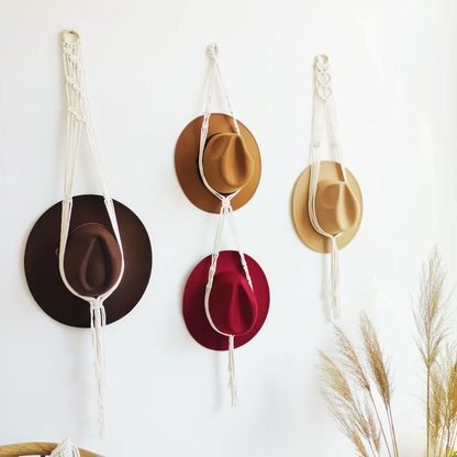 Sage- Macramé Hat Hanger