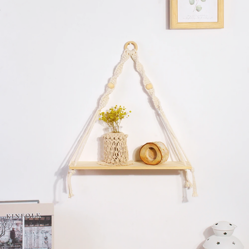 Hazel- Macramé Hanging Shelf