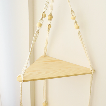 Daphne- Macramé Hanging Shelf